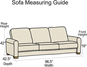 KEBE 96W-42D-42H fit keeps sofa protected.