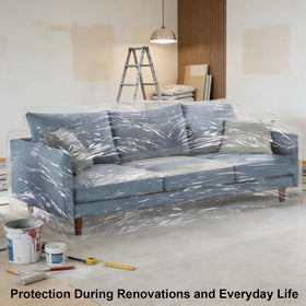 KEBE Non-slip Elastic Edge keeps the cover in place on the couch.