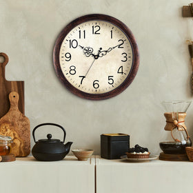 KECYET 12-inch bronze clock shown in bedroom decor style