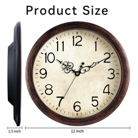KECYET vintage-style bronze clock complements rustic interiors beautifully