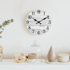 KECYET bathroom clock with moisture-friendly finish for steamy spaces.