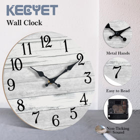 KECYET bedroom display clock adding vintage charm to the wall.