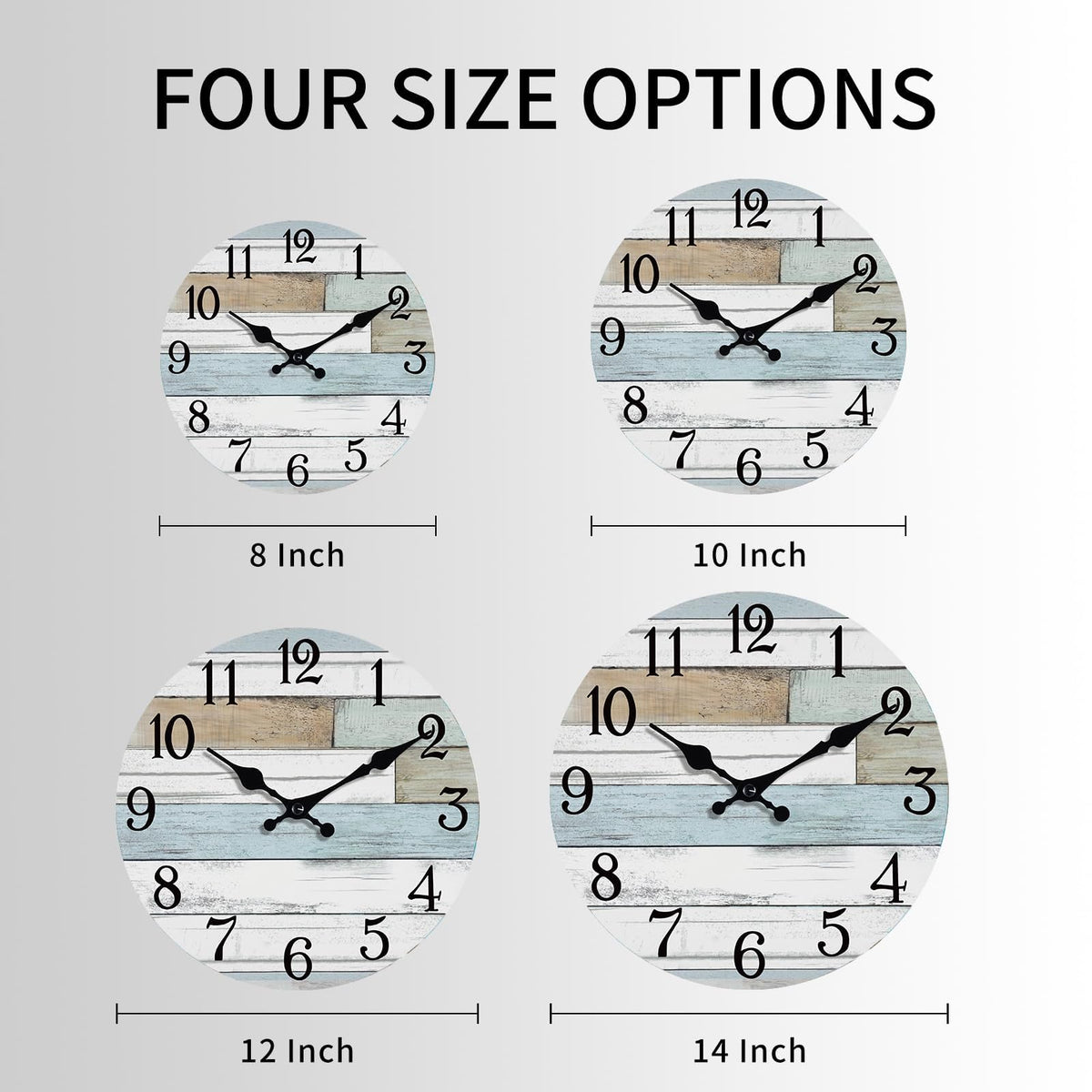 KECYET wall clock coastal design side profile complements seaside interiors
