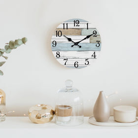 KECYET clock showcased in living room or bedroom for calm timekeeping.