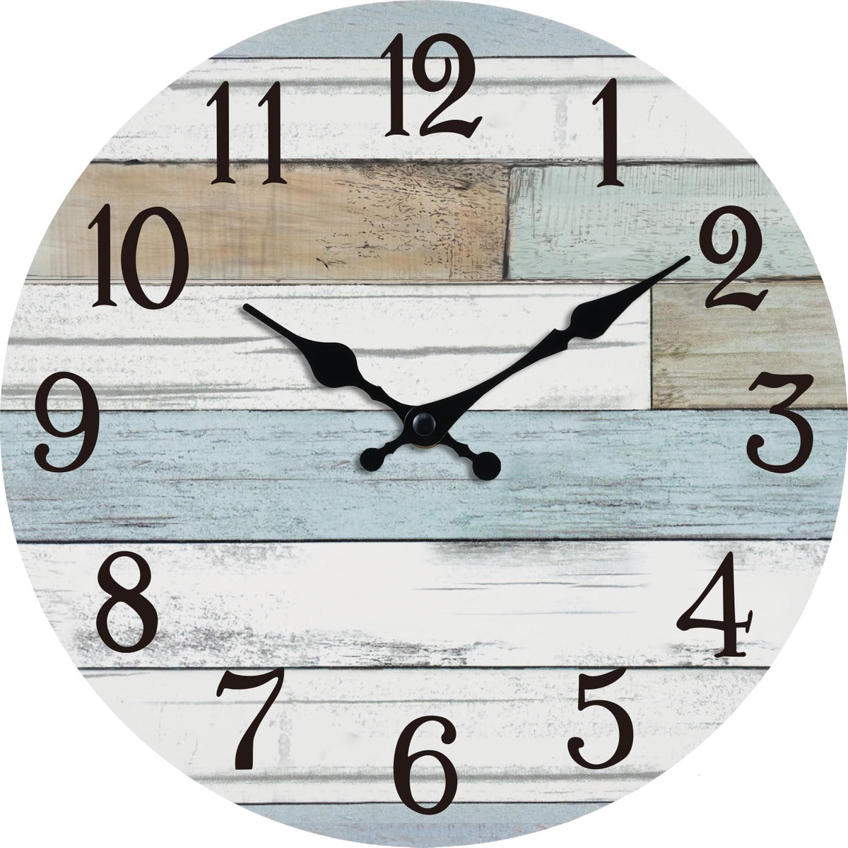 KECYET 10-inch silent wall clock with quiet operation for serene spaces.
