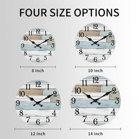KECYET coastal design wall clock adds seaside style to any room.
