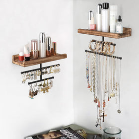 Keebofly two-shelf system doubles vanity storage and decor space