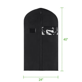 KEEGH 40-inch suit cover back view showing slim, space-saving profile