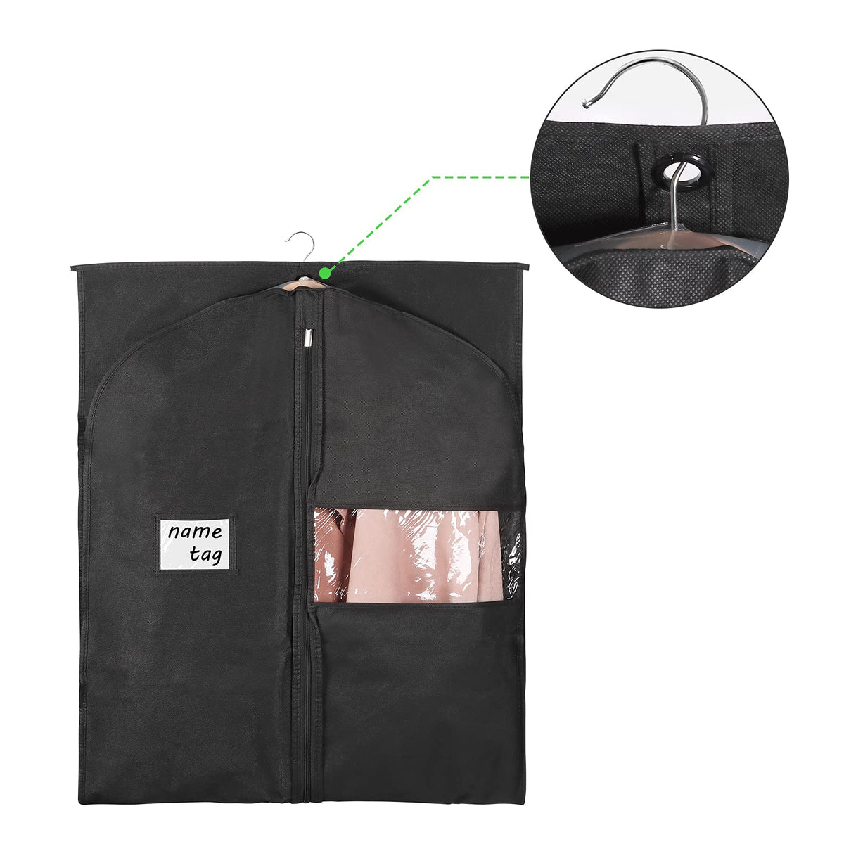 KEEGH eye-hole bottom design enables easy folding and hanging