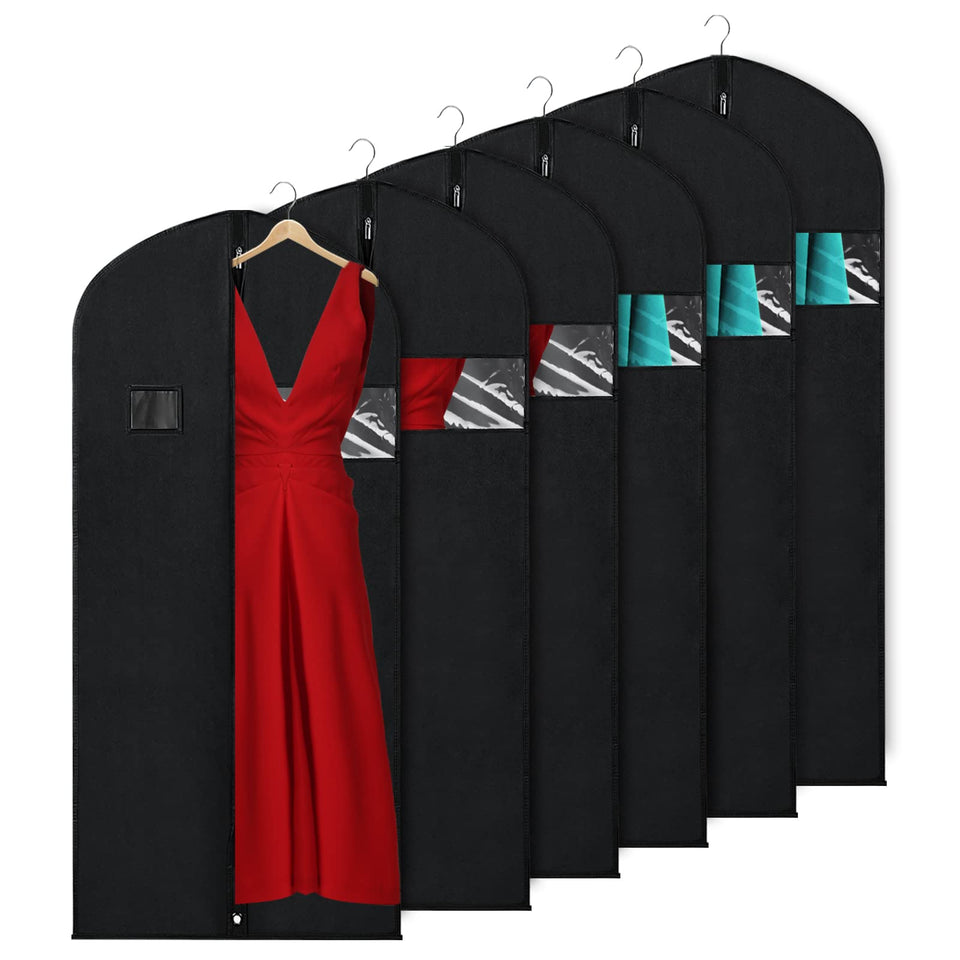 KEEGH 60-inch garment bag with full-length zipper protects long dresses during travel