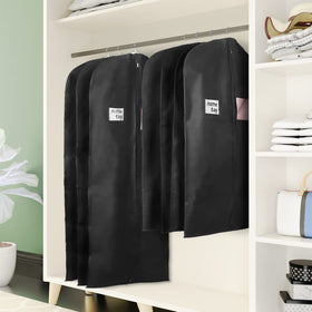 KEEGH 6-pack black dress bags organize long garments neatly