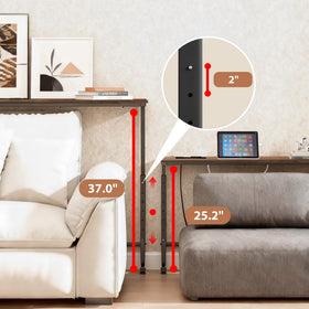 Keelian skinny entryway table offering extra surface without crowding