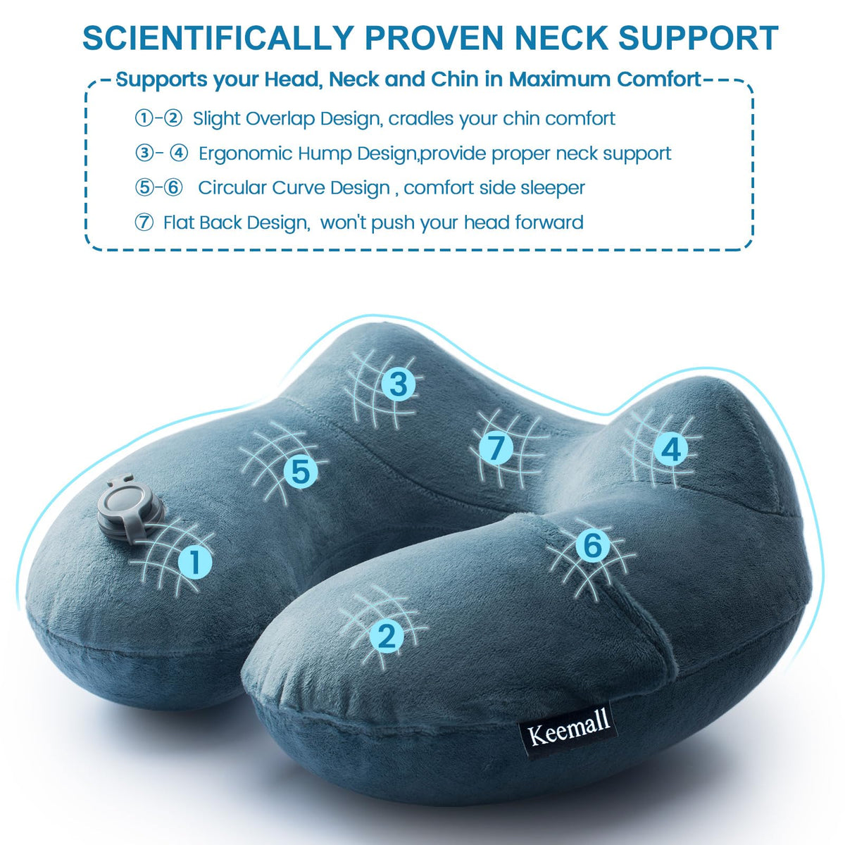 Keemall adjustable air valve for personalized firmness on the go