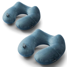 Keemall inflatable travel neck pillow ready for airplane comfort during long flights