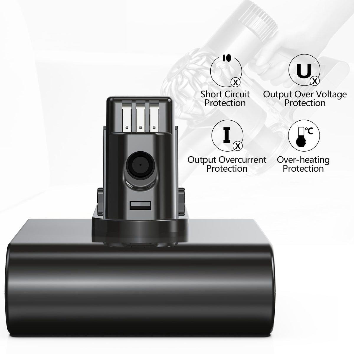 Keenstone certified battery with UL/FCC/CE/RoHS safety standards.