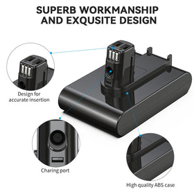 Keenstone battery installation in handheld vacuum for quick refresh.