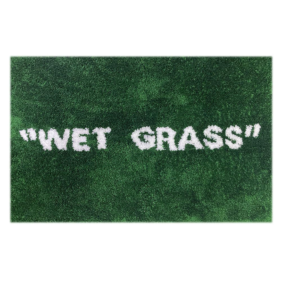 KEEP OFF Wet Grass Rug close-up texture shows plush fibers for a cozy feel