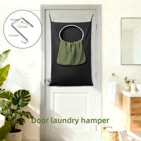 KEEPJOY door-hanging hamper uses four strong hooks for flexible installation.