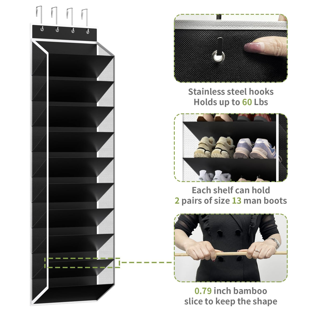 KEEPJOY versatile storage shows shoes, socks, scarves and toys neatly arranged