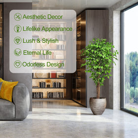 Keeplush ficus uses inner metal wires for durability.