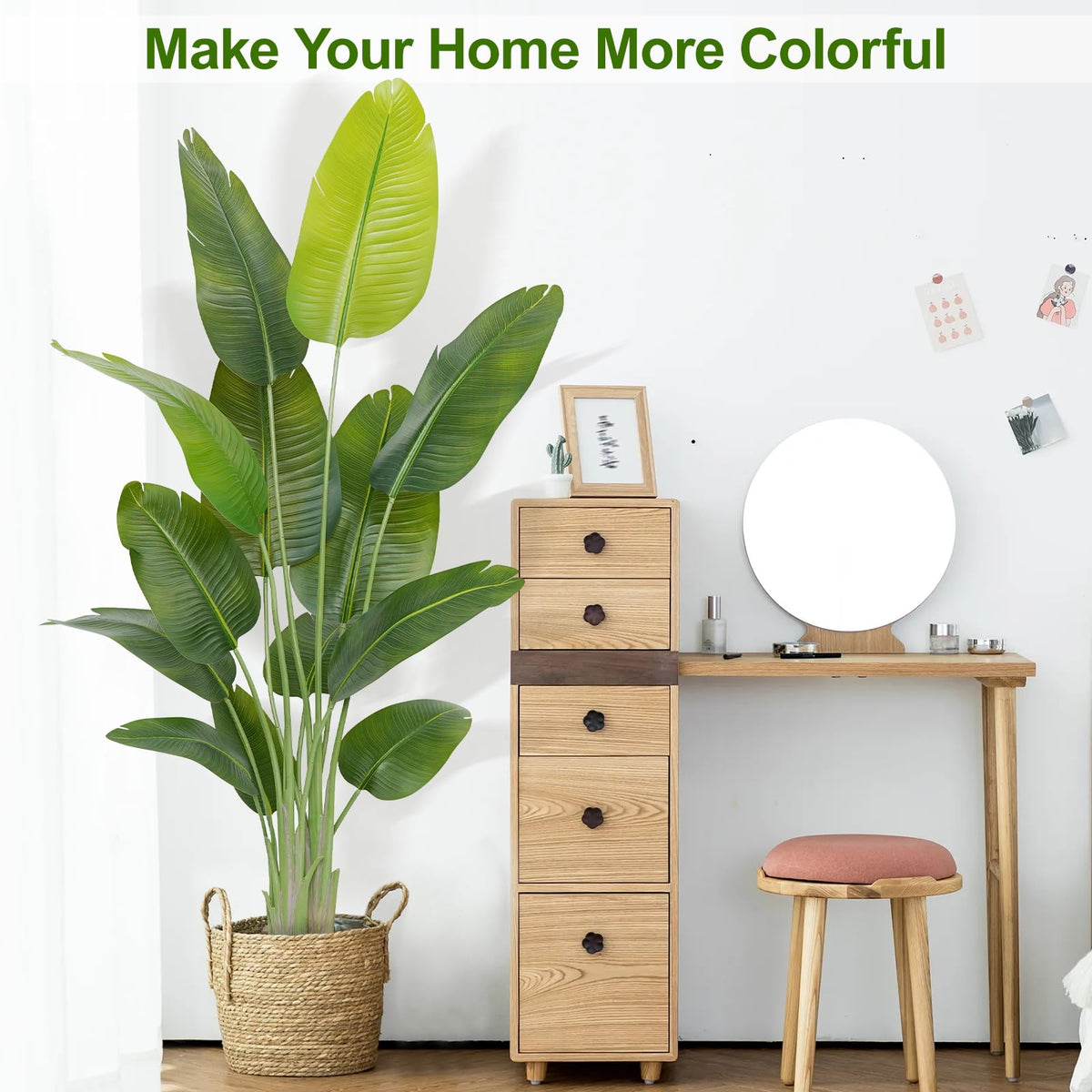 Keeplush office decor option for a tropical-inspired workspace.