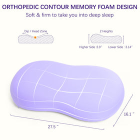 KEEPMOV removable ice silk pillowcase keeps the pillow breathable and easy to wash.