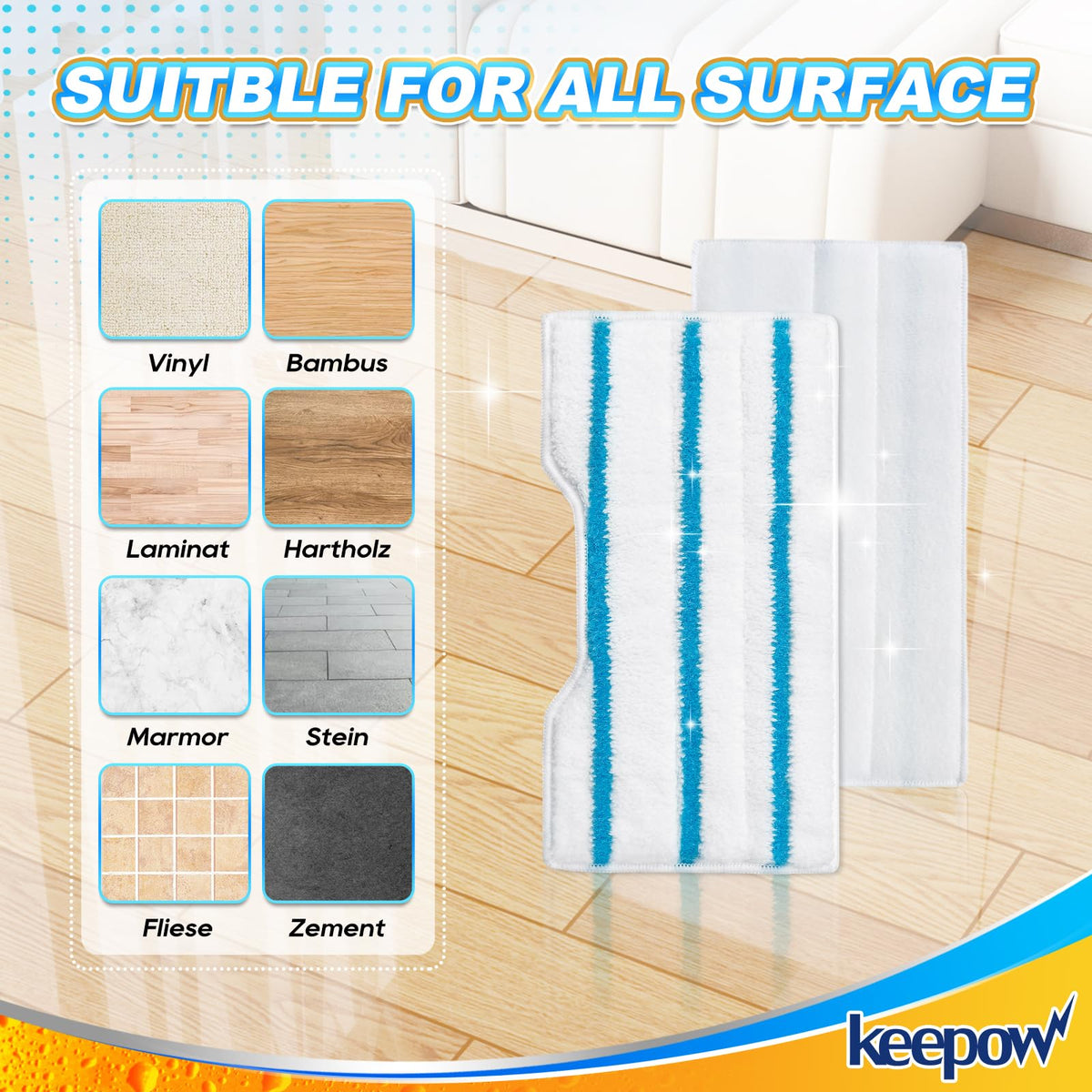 KeePOW reusable pads help save money and reduce waste.