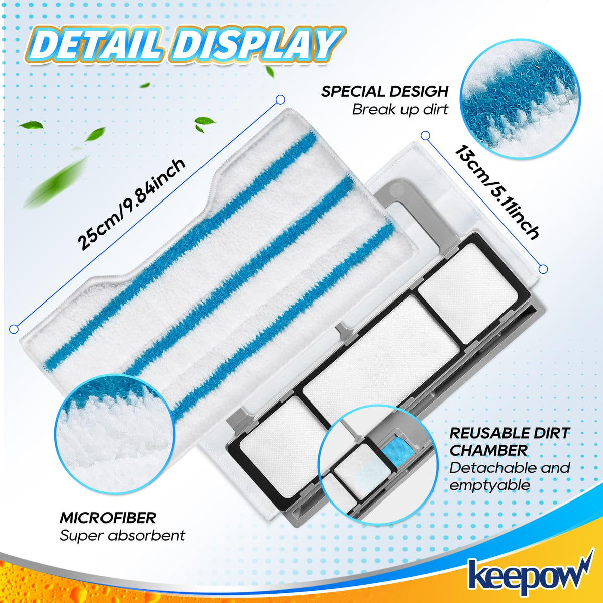 KeePOW pad is machine washable for up to 100 uses.