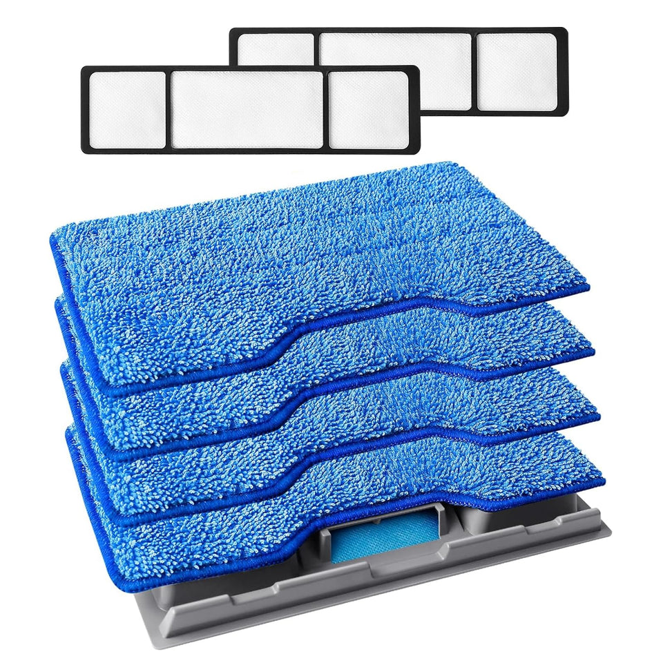 KEEPOW reusable mop pads refills fit Shark VACMOP VM252 for efficient hard-floor cleaning.