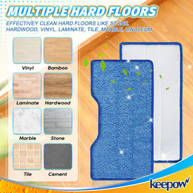 KEEPOW secure Velcro design keeps pads in place during use.