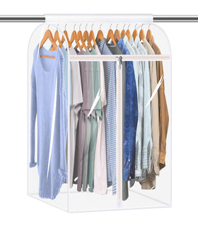 KEETDY 35-inch hanging garment bag with a large window for quick clothing identification
