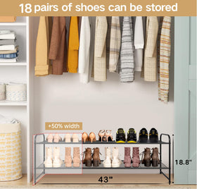 KEETDY heavy-duty frame resists rust for long-lasting closet organization
