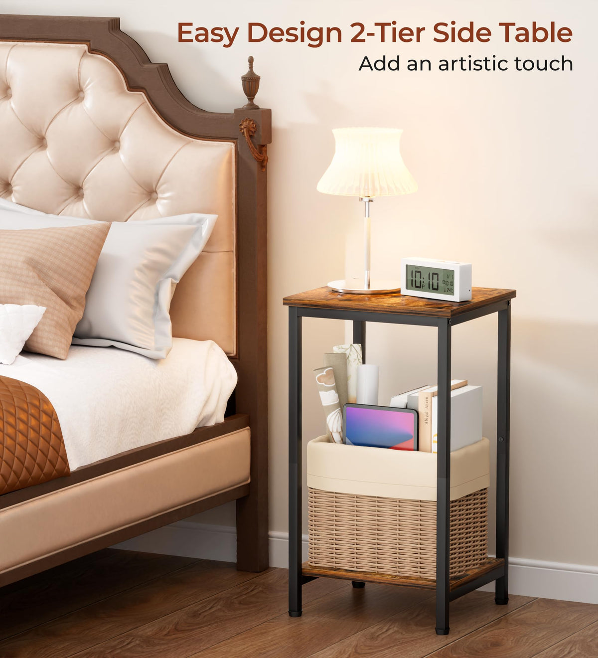 KEETDY vintage-inspired design adds character to any living room corner.