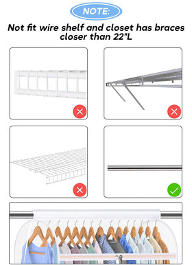 KEETDY 35-inch bag for apartments and dorms optimizes closet space