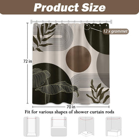 Keeuy boho-pattern shower curtain enhances room with texture.