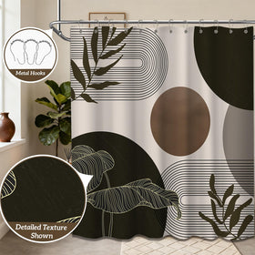 Keeuy full-coverage curtain provides reliable privacy for showers.