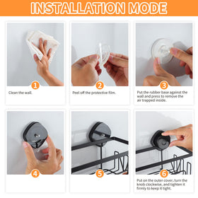 KEGII shower caddy rust-resistant-material withstands humid bathrooms gracefully
