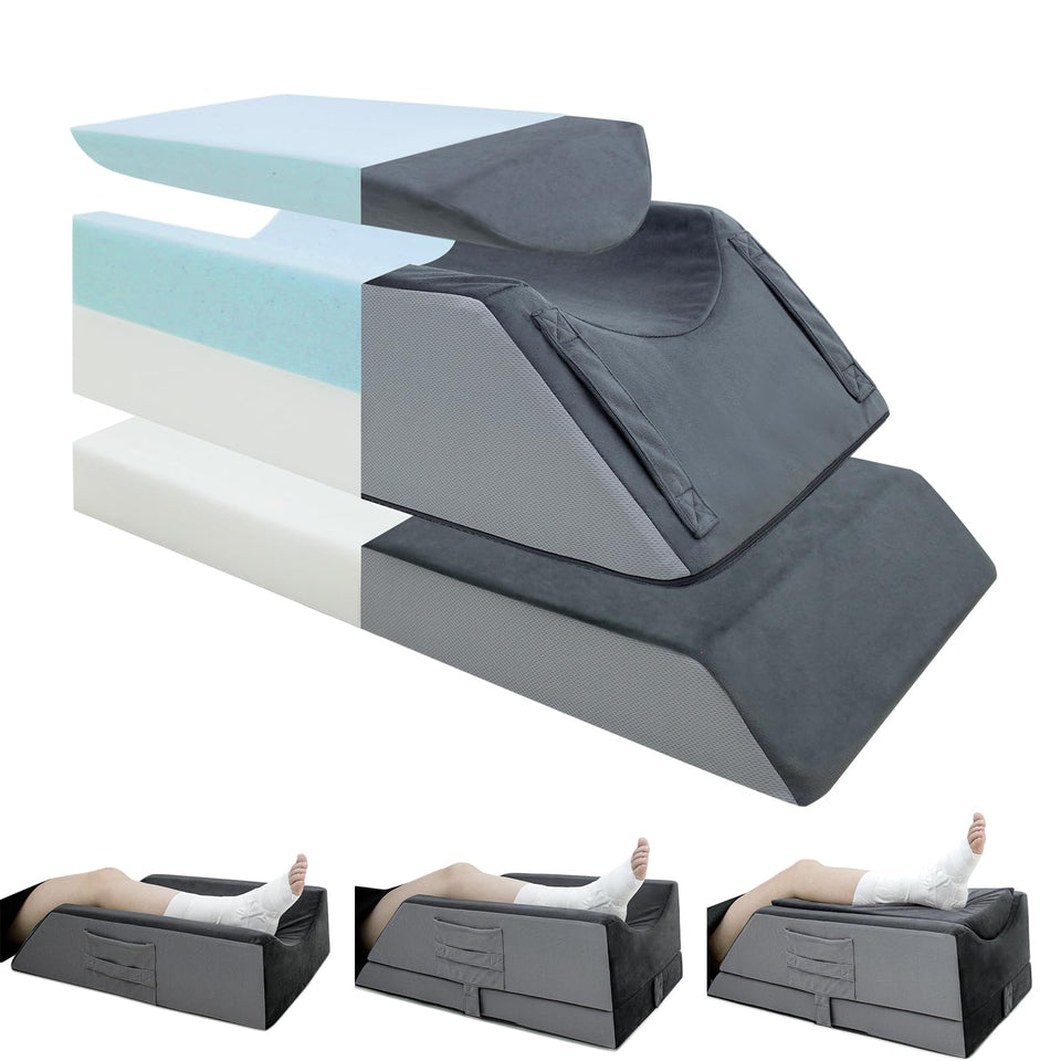 Kehangte leg elevation pillow memory foam top for soft support
