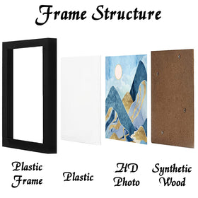 Keibiubu black 20x20 frame side profile shows slim, durable design.
