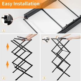 KeingGcopr anti-rust iron pipe frame resists corrosion