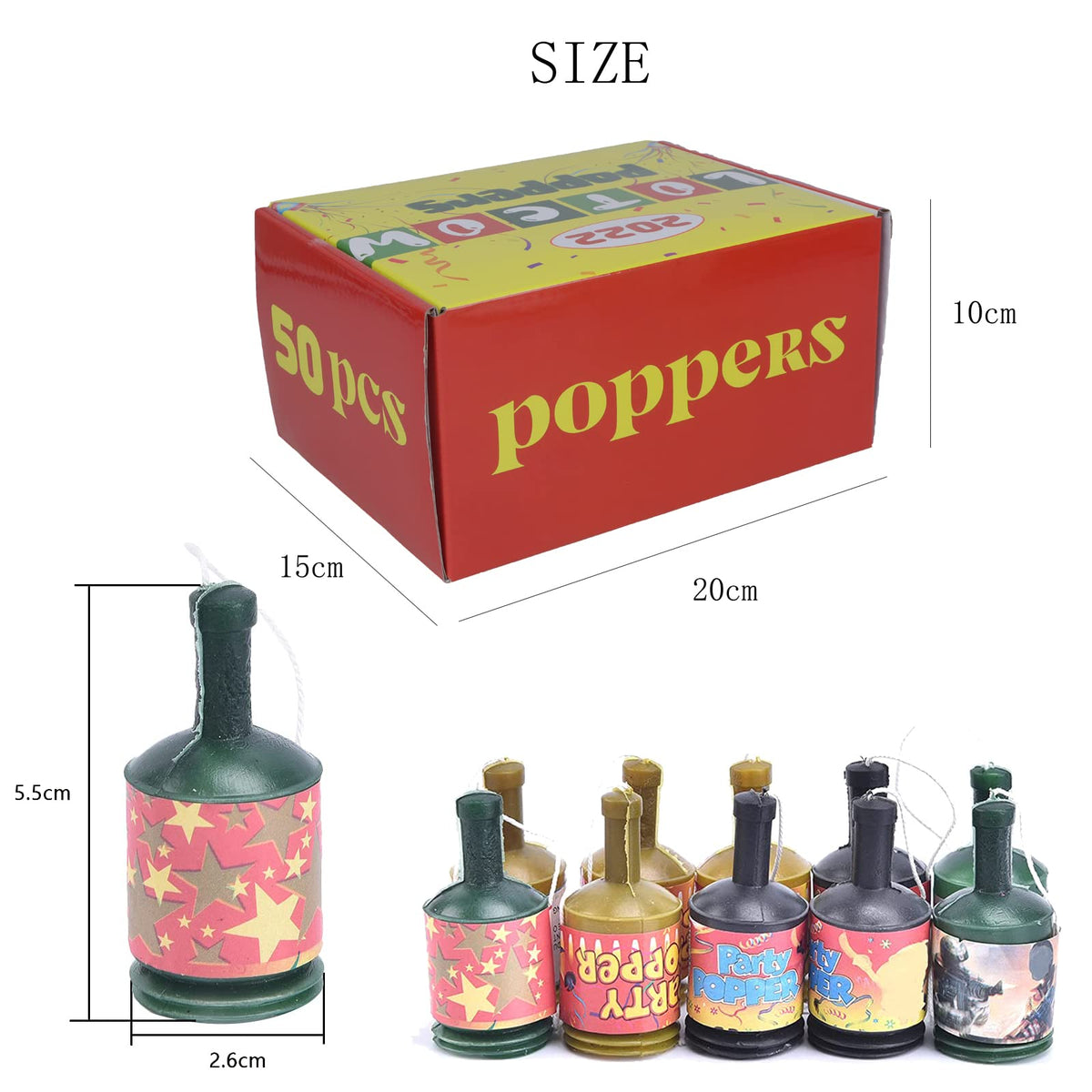 Kekafu confetti poppers release a vibrant color burst ideal for weddings.