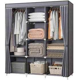 KEKIWE portable closet with 51-inch wardrobe for ample outfit storage and easy access.