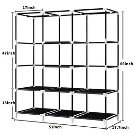 KEKIWE wardrobe dustproof cover keeps outfits protected from dust.