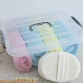 Kekow storage box handle for easy carrying supports daily organization
