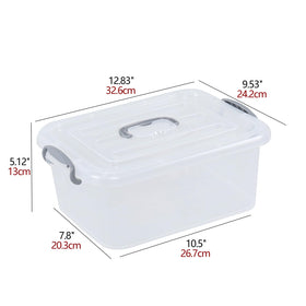 Kekow clear storage latch box interior dimensions help plan organization