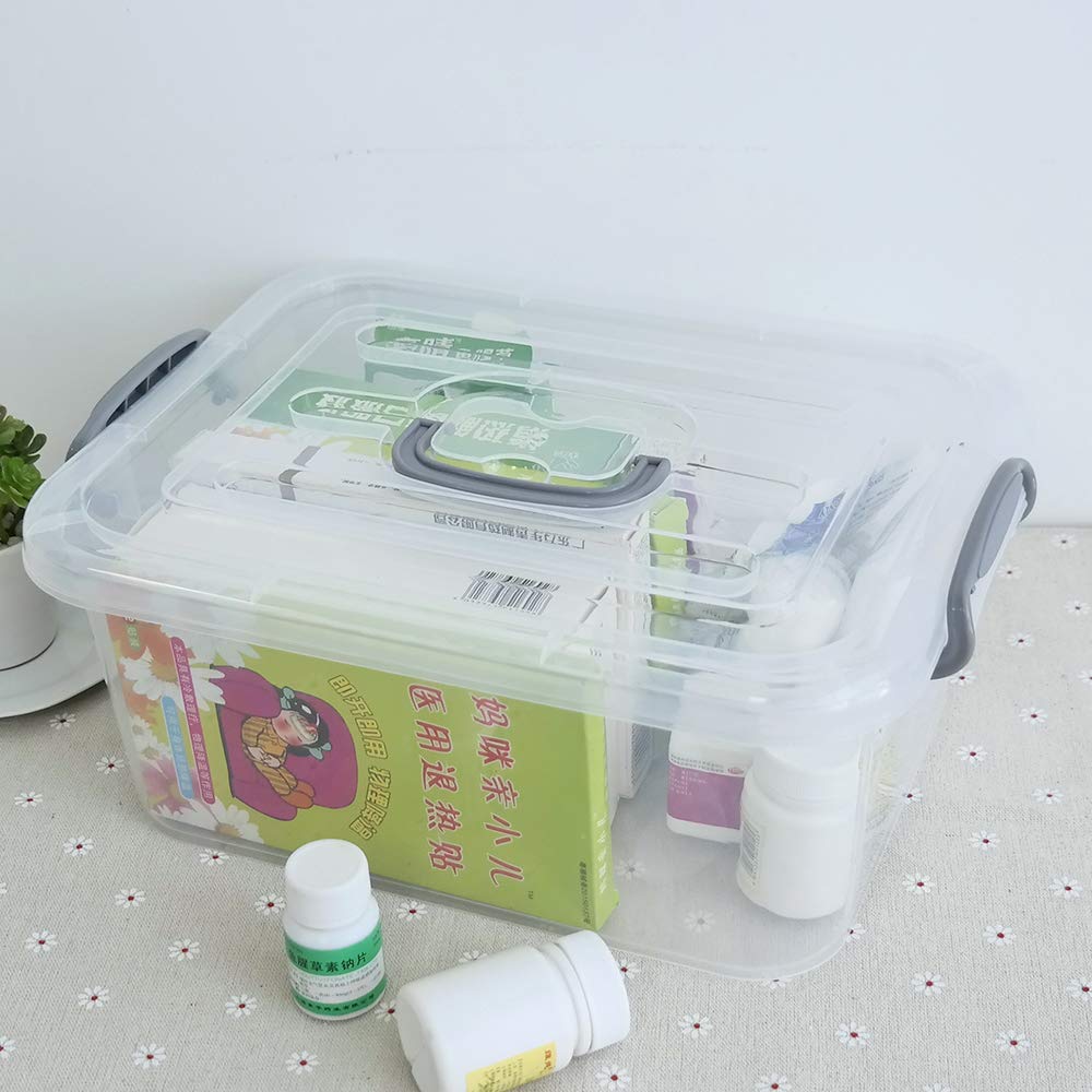 Kekow clear plastic containers keep items visible for quick access