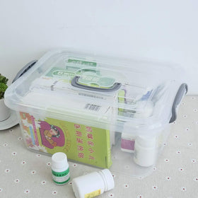 Kekow clear plastic containers keep items visible for quick access