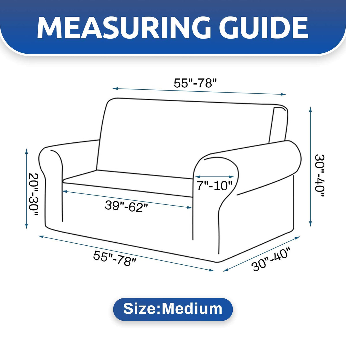 KEKUOU black sofa slipcover enhances room decor
