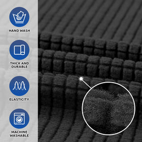 KEKUOU jacquard small-checked fabric adds subtle style to living spaces.