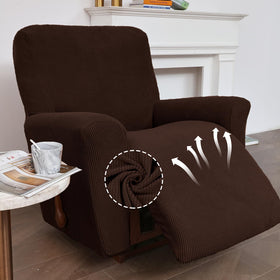 KEKUOU recliner cover with elastic bottom offers secure fit on most recliners